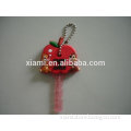 new trendy lovely squirrel shape soft pvc personalized key cover